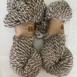 Plymouth Homestead Yarn in Brown and Cream